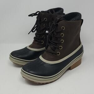 Sorel Women's Slimpack III Lace Duck Boots Browm Size 9.5
